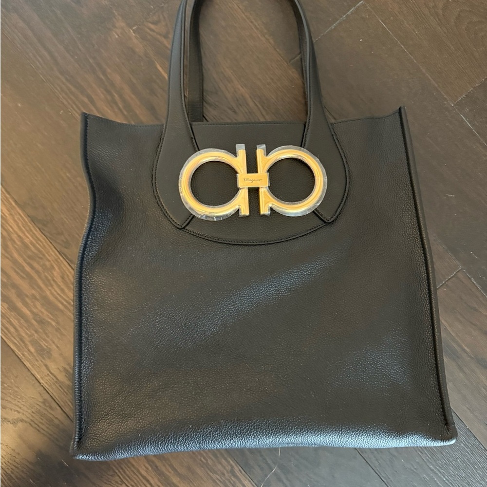 BRAND NEW Salvatore Ferragamo Black Tote Bag